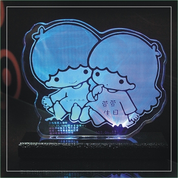 壓克力夜燈 雙子星造形壓克力夜燈LEL-001